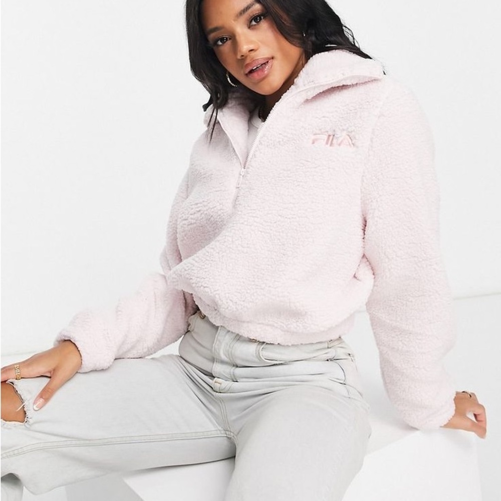 Fila Half Zip Teddy 🩷